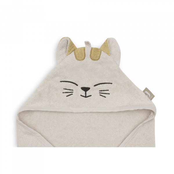 Cape de bain bébé éponge 75x75 cm charlie Jollein