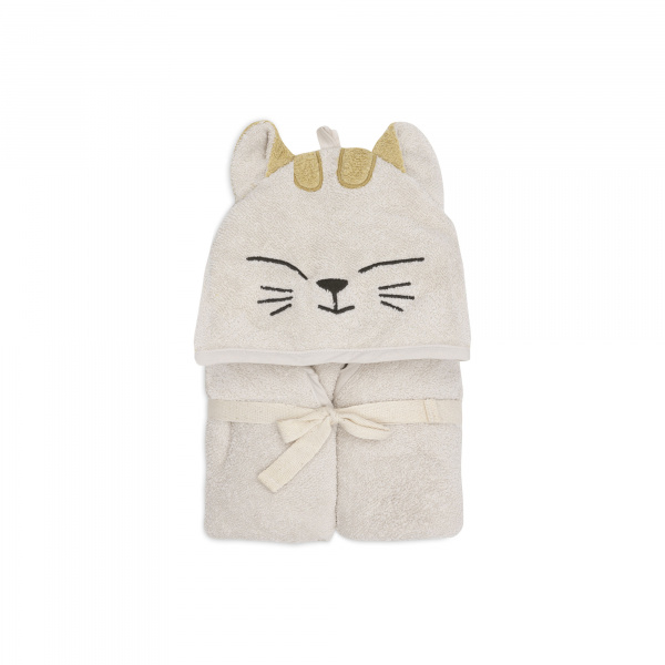 Cape de bain bébé éponge 75x75 cm charlie Jollein