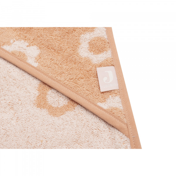 Cape de bain bébé éponge 75x75 cm jacquard flower Jollein