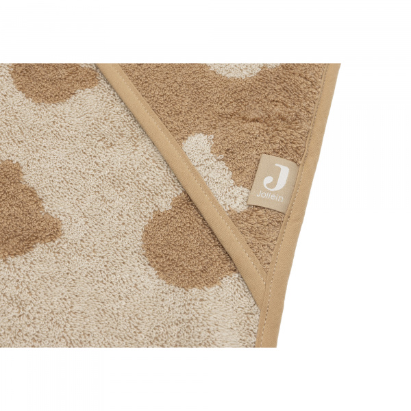 Cape de bain bébé éponge 75x75 cm jacquard teddy bear Jollein