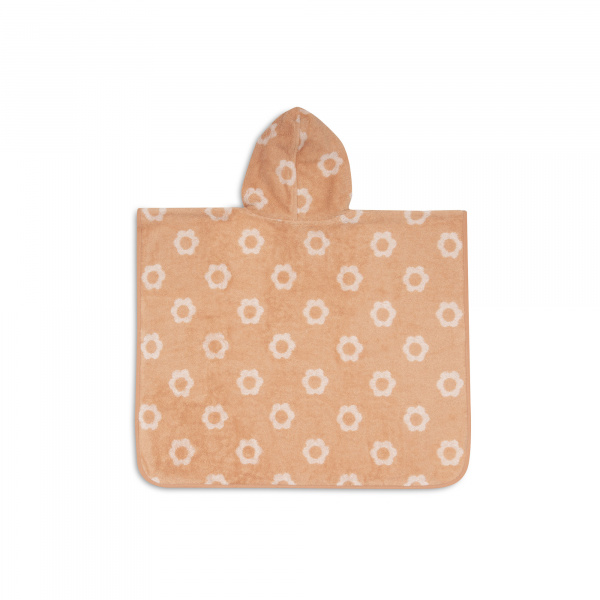 Poncho de bain éponge jacquard réversible 1-3 ans flower Jollein