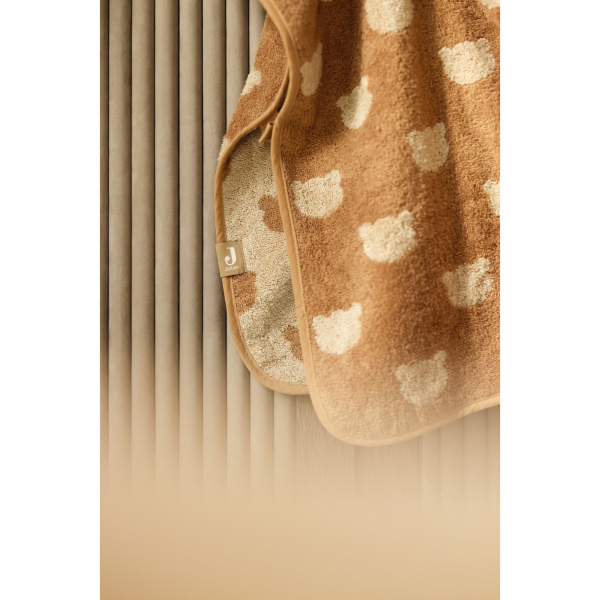 Poncho de bain éponge jacquard réversible 1-3 ans teddy bear Jollein
