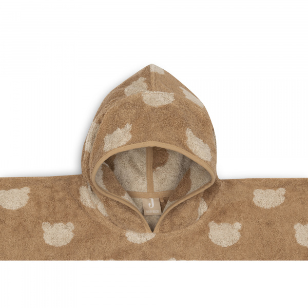 Poncho de bain éponge jacquard réversible 1-3 ans teddy bear Jollein