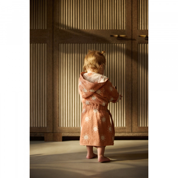 Peignoir éponge enfant jacquard sun 1-2 ans Jollein