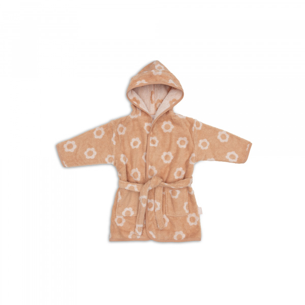 Peignoir éponge enfant jacquard flower 1-2 ans Jollein