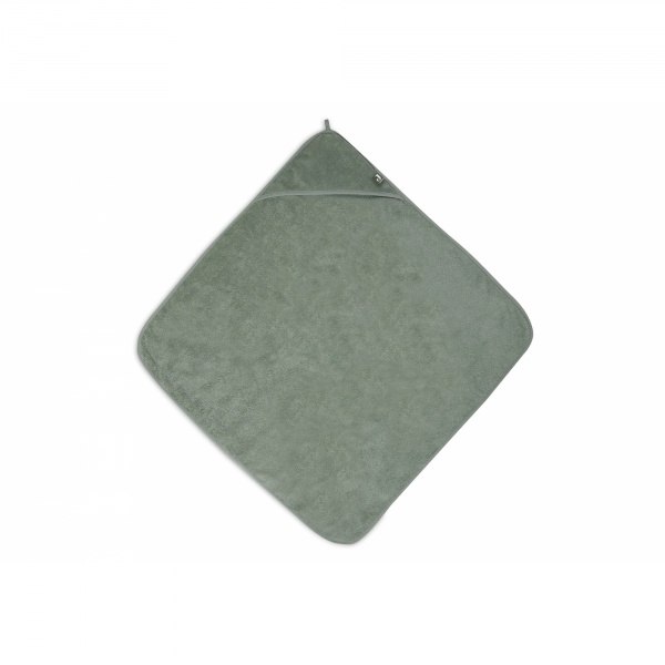 Cape de bain bébé éponge 75x75 cm ash green Jollein