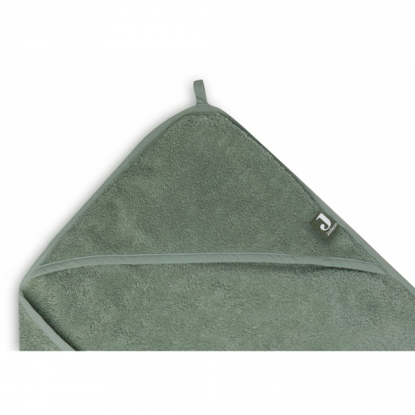 Cape de bain bébé éponge 75x75 cm ash green Jollein