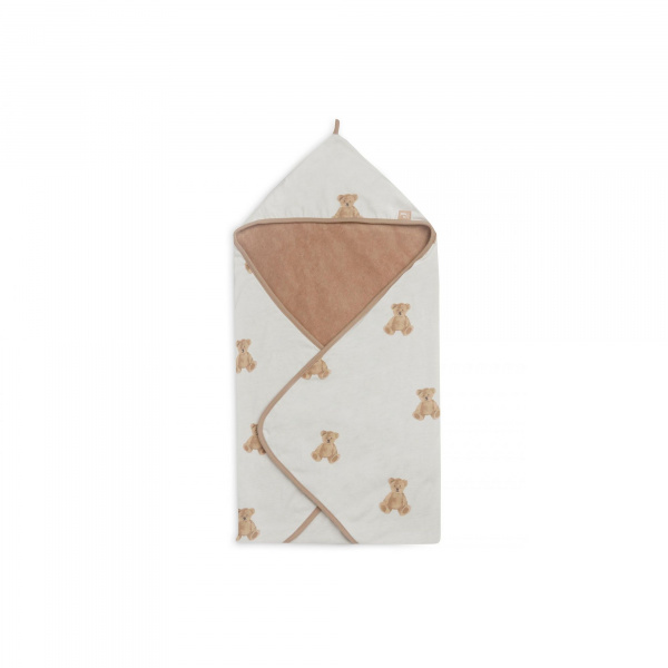 Cape de bain bébé 75x75 cm jersey teddy bear Jollein