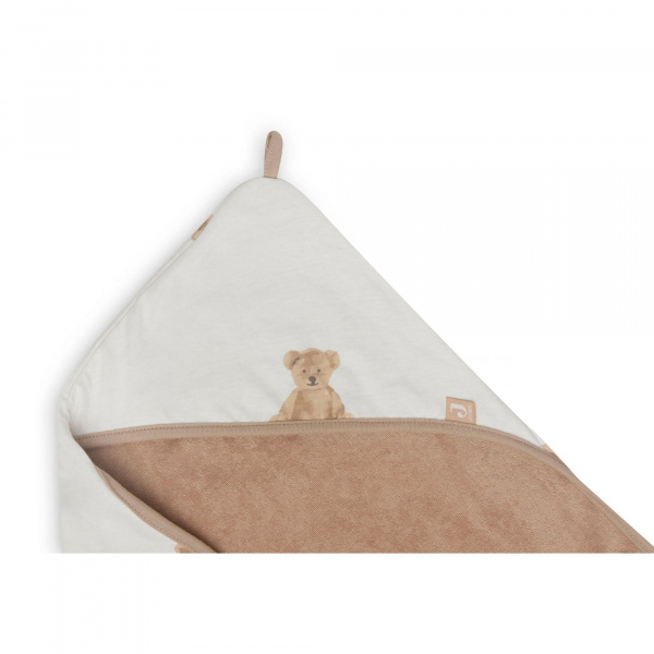 Cape de bain bébé 75x75 cm jersey teddy bear Jollein
