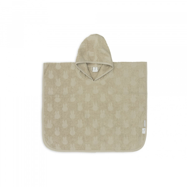 Poncho de bain éponge miffy jacquard olive Jollein