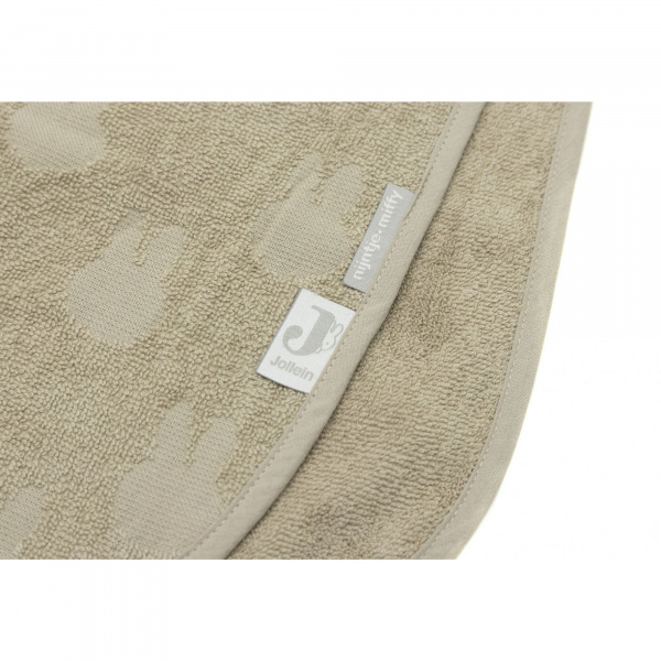 Poncho de bain éponge miffy jacquard olive Jollein