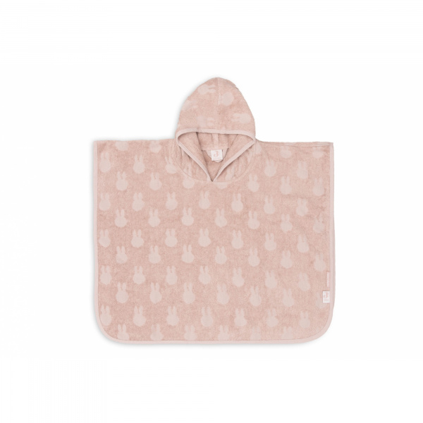 Poncho de bain éponge miffy jacquard wild rose Jollein