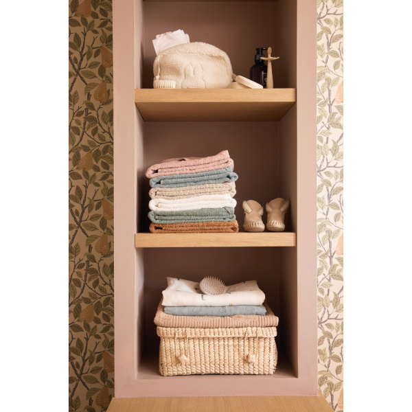 Cape de bain bébé éponge 75x75 cm ash green Jollein