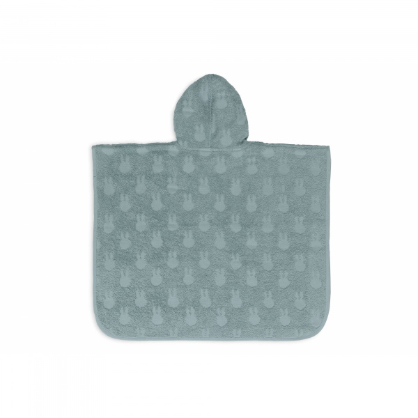 Poncho de bain éponge miffy jacquard sea green Jollein