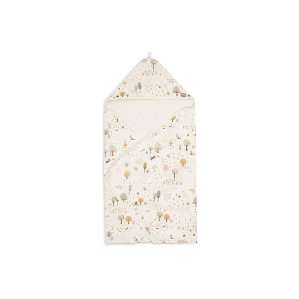 Cape de bain bébé 75x75 cm jersey dreamy mouse Jollein