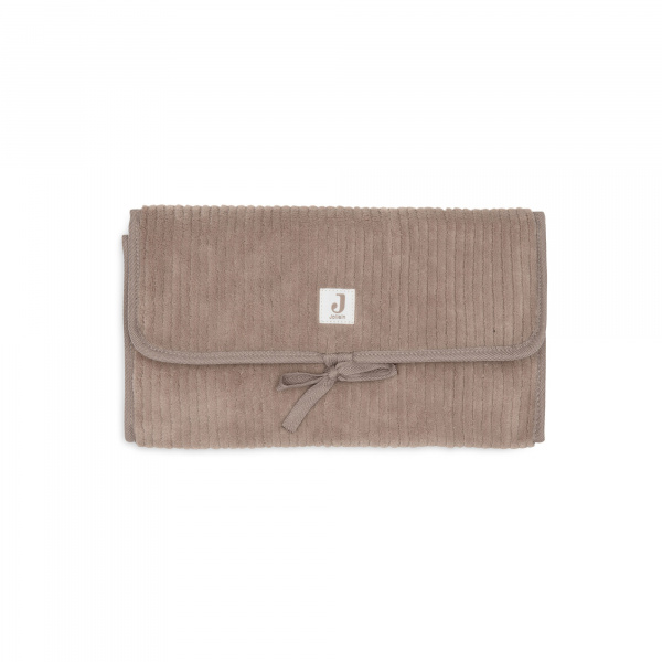 Tapis à langer nomade cloudy rib milky coffee Jollein