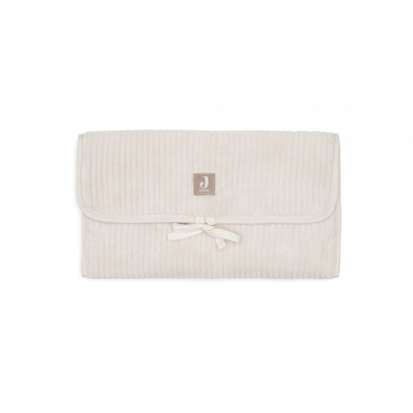 Tapis à langer nomade cloudy rib milky coffee Jollein