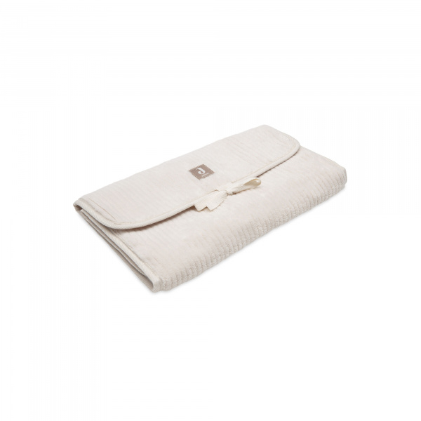Tapis à langer nomade cloudy rib milky coffee Jollein
