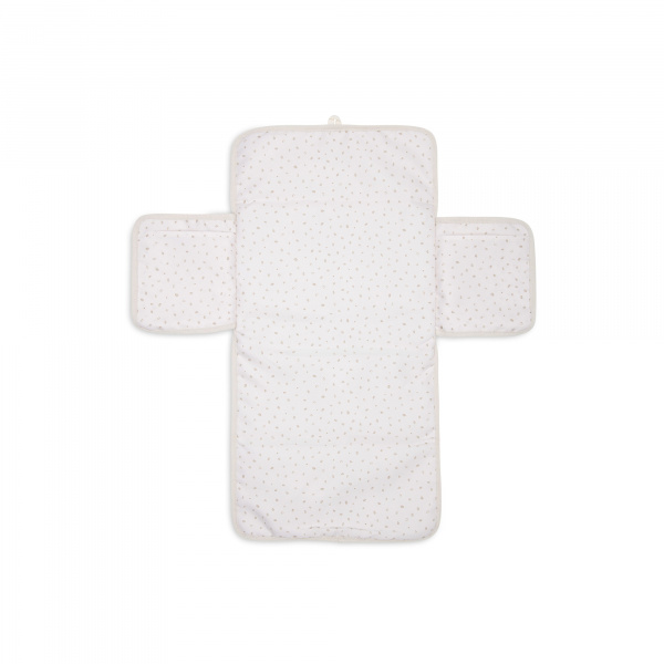 Tapis à langer nomade cloudy rib milky coffee Jollein