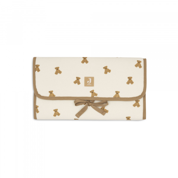 Tapis à langer nomade little waffle mini teddy bear Jollein