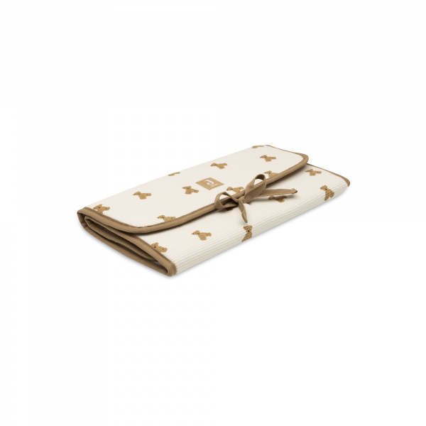 Tapis à langer nomade little waffle mini teddy bear Jollein