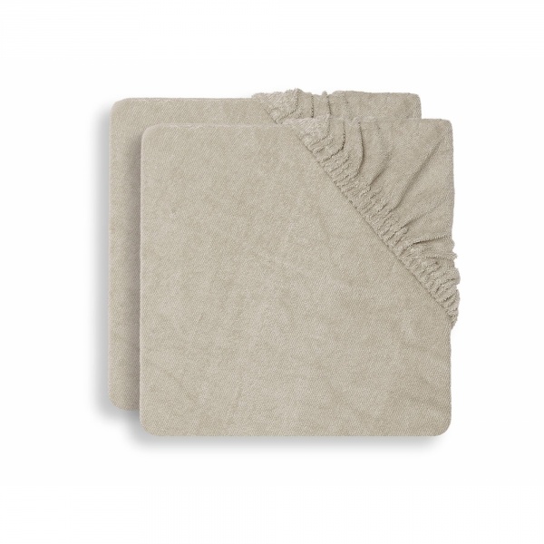 Lot de 2 housses matelas à langer éponge 50 x 70 cm white Jollein