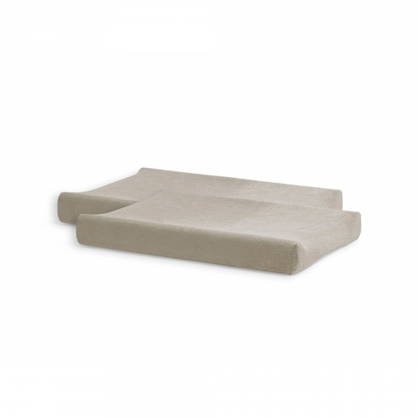 Lot de 2 housses matelas à langer éponge 50 x 70 cm white Jollein