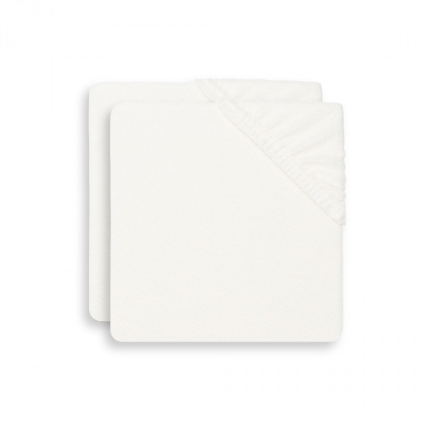 Lot de 2 housses matelas à langer éponge 50 x 70 cm white Jollein