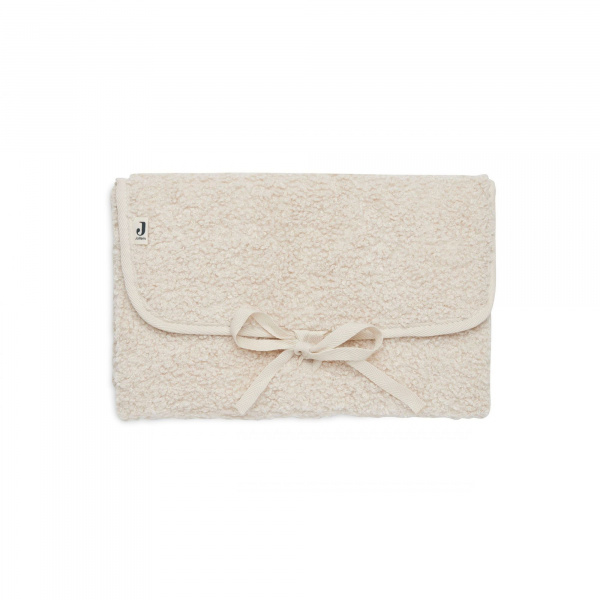 Tapis à langer nomade bouclette naturel Jollein