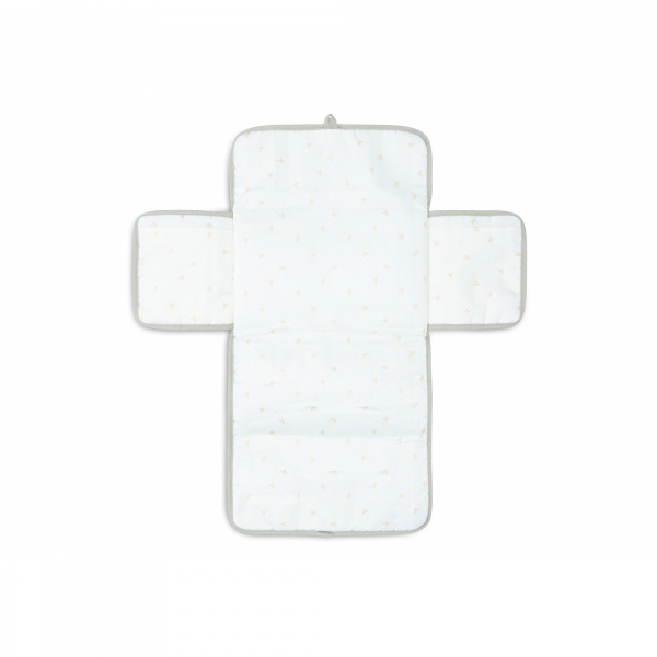 Tapis à langer nomade gaze de coton olive green Jollein