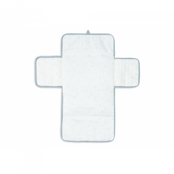 Tapis à langer nomade gaze de coton biscuit Jollein