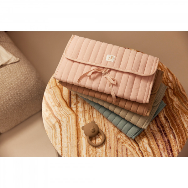Tapis à langer nomade gaze de coton wild rose Jollein