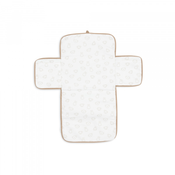 Tapis à langer nomade miffy jacquard teddy biscuit Jollein