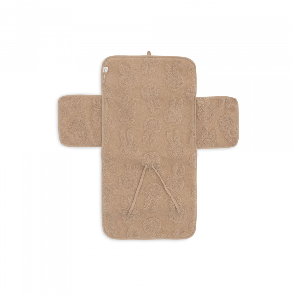 Tapis à langer nomade miffy jacquard teddy biscuit Jollein