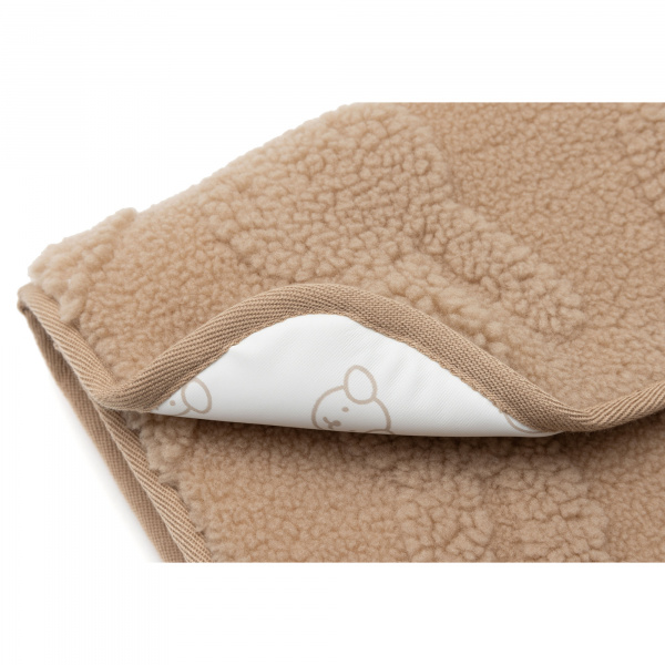 Tapis à langer nomade miffy jacquard teddy biscuit Jollein