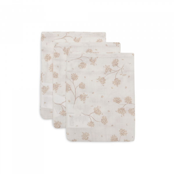Lot de 3 gants de toilette gaze de coton leafy dreams Jollein