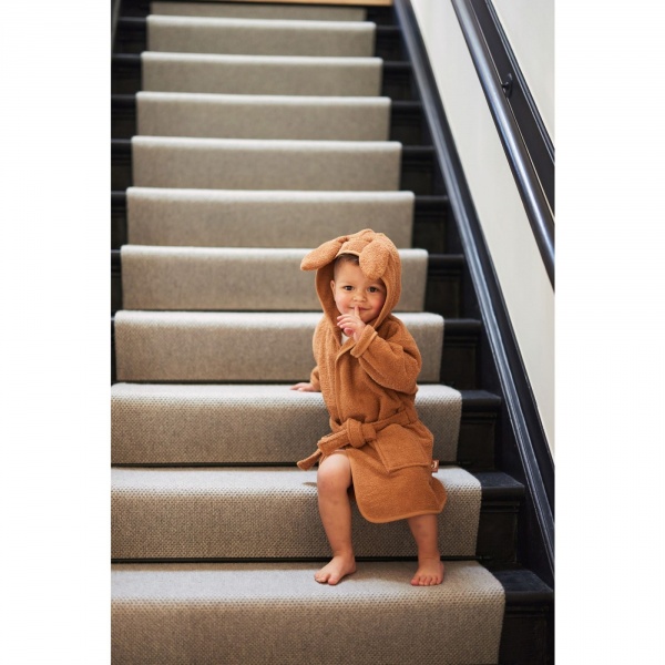 Peignoir enfant éponge 1-2 ans caramel Jollein