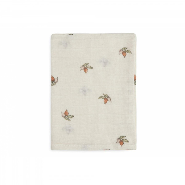 Lot de 3 gants de toilette gaze de coton rosehip Jollein