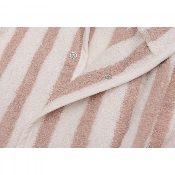 Peignoir enfant éponge 1-2 ans stripe wild rose Jollein