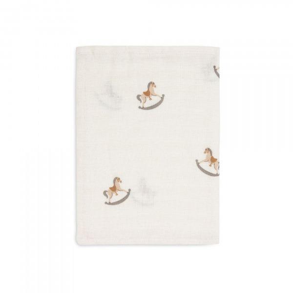 Lot de 3 gants de toilette gaze de coton nostalgic ride Jollein