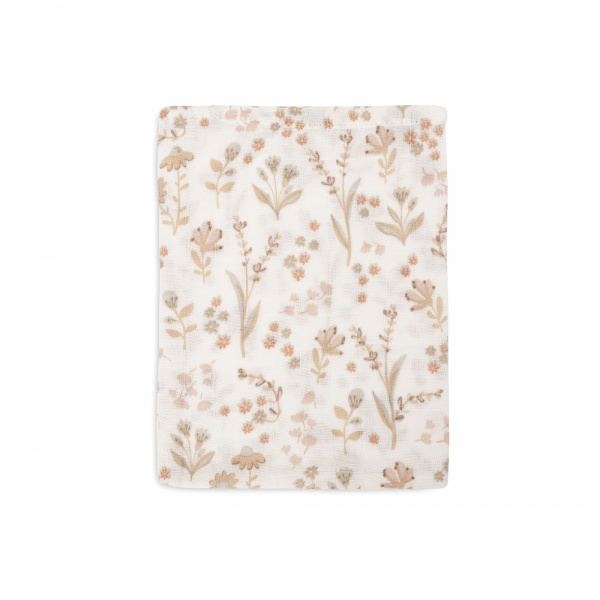 Lot de 3 gants de toilette gaze de coton bloomy Jollein