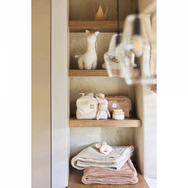Trousse de toilette bébé cloudy rib oatmeal Jollein