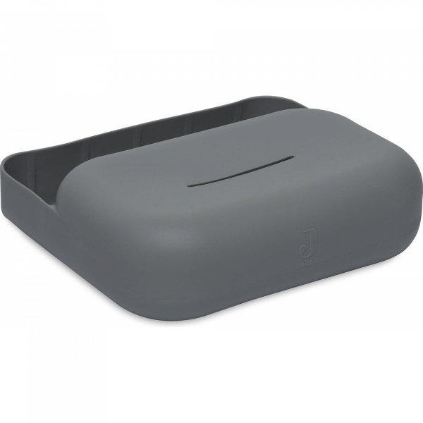 Boîte à lingettes silicone storm grey Jollein