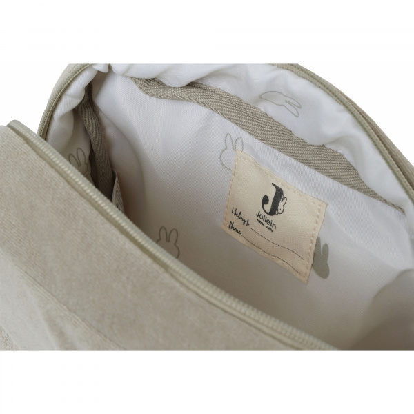 Trousse de toilette éponge miffy olive Jollein