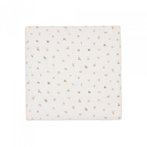 Lot de 3 langes gaze de coton 70 x 70 cm teddy bear Jollein