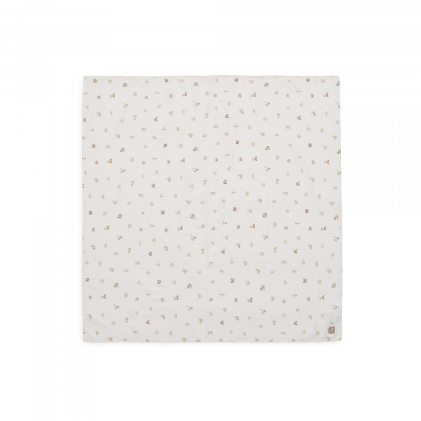 Lot de 2 langes gaze de coton 115 x 115 cm animal friends Jollein