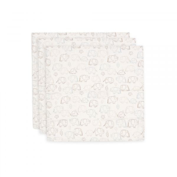 Lot de 3 langes gaze de coton 70 x 70 cm teddy bear Jollein