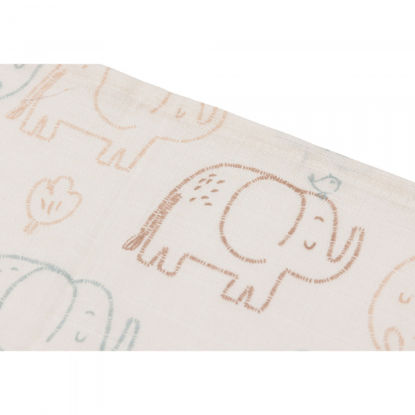 Lot de 3 langes en coton 31 x 31 cm elephant tales Jollein