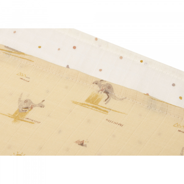 Lot de 3 langes gaze de coton 70 x 70 cm kangaroots Jollein