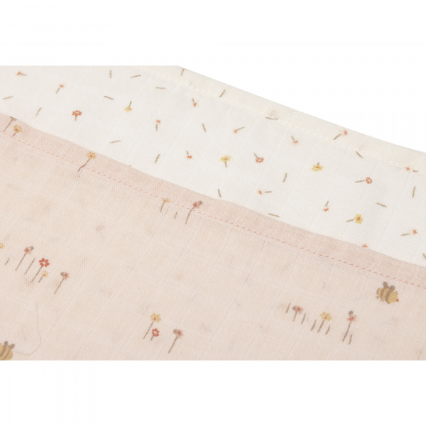 Lot de 3 langes gaze de coton 70 x 70 cm pretty picnic Jollein